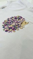 Whimsical Hedgehog Embroidery: Upgrade Your T-Shirt Style