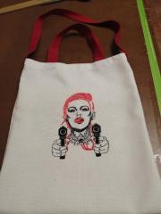 Pack a Punch with At Gunpoint Embroidered Cotton Bags!