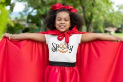 Children's shirtFeaturing Spooky Funny Embroidery Design