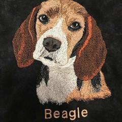 Stitching Affection: The American Beagle Embroidery Showcase
