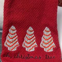 Towels Transformed with Festive Embroidery