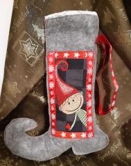 Mischievous Elf: A Stitch of Holiday Embroidery Magic