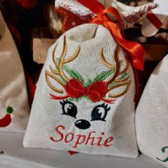 Cherishing Moments: Charm of Embroidered Reindeer Bags for Christmas