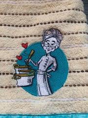 Stitching Flair into Kitchen: Joy of Chef-Themed Embroidered Towels