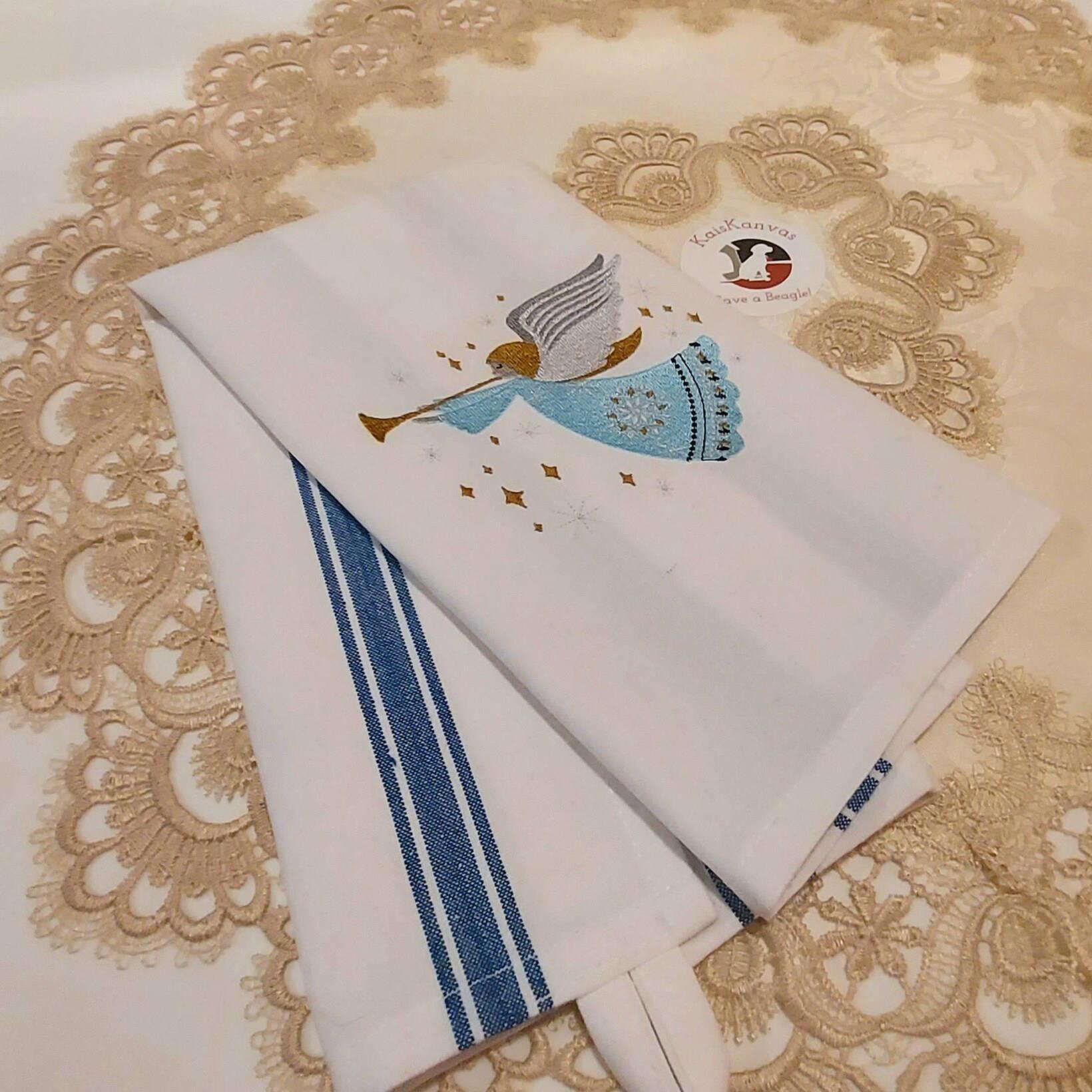 Angel Embroidery Design: Beautify Your Kitchen with Unique Towels