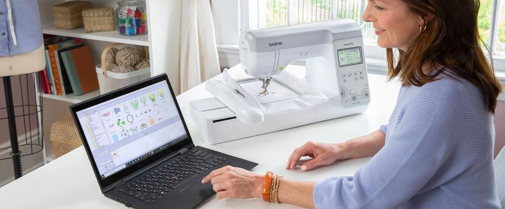 ns12520 embroidery machine connect with pc