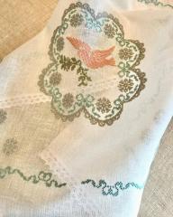 Dove Embroidery Design: Elevate Your Napkins with Elegance