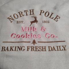 North Pole Milk & Cookies: Embroidery Magic