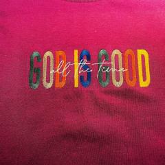God Is Good Embroidery: Transforming T-Shirts into Messages of Faith