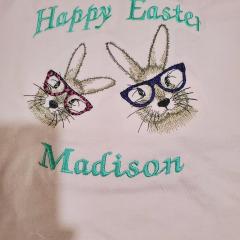 Happy Easter Bunny Embroidery Design – Bring Spring to Life!
