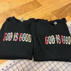 God is Good Embroidery Design: Transforming Hoodies