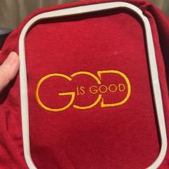 God is Good Embroidery Design: A Spiritual Artistic Journey