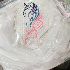 Tribal Swirled Horse Embroidery Design: A Unique Artistic Creation