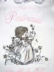 Star Angel Embroidery: Exquisite Christening Dress Design