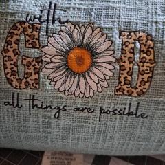 Embroidered Inspiration: God All Things Are Possible Design