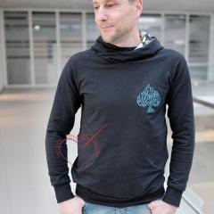 We're All Mad Here Embroidered Men's Sweater: Unique & Cozy
