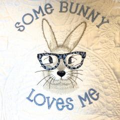 Bunny Loves Me Embroidery Design: A Quaint Quilt Masterpiece