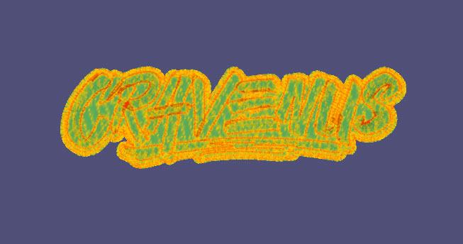 Density map for machine embroidery design