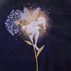 Fairy Magic Dandelion: Enchanting Embroidery Design Art