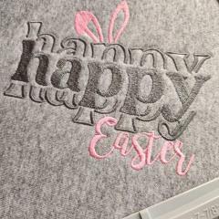 Happy Happy Easter Embroidery Design Ideas