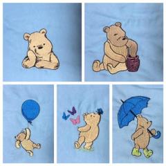 Winnie Pooh Embroidery Magic Storybook Characters for Kids' Gear