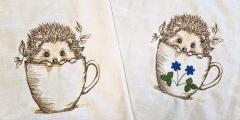 Fall in Love with Hedgehog Embroidery Stitch a Snug Autumn Scene
