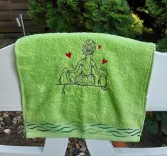 Embroider the Love of a Woman and Her Cats Themed design