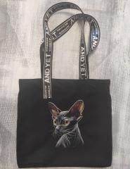 Embroider a Striking Sphynx Cat Embroidery Portrait Create Exquisite