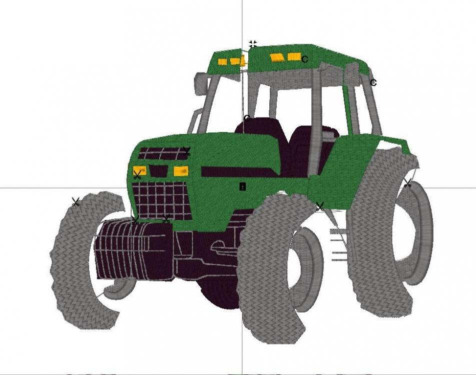 Tractor embroidery design layer 5