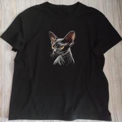 Sphynx Cat Embroidery Art Elegant Feline Design