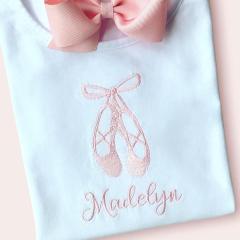 Pink Pointe Free Embroidery Design Gifts for Young Ballerinas