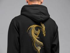 Stitch a Legend: Gold Dragon Embroidery Unleash Fantasy