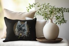 Cat and Dandelion Embroidery Design Elegant for Creative Projects