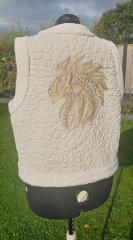 Create Striking Embroidery with a Mosaic Lion Pattern