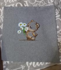 Create Cozy Embroidery with a Bear Vintage Floral Touch