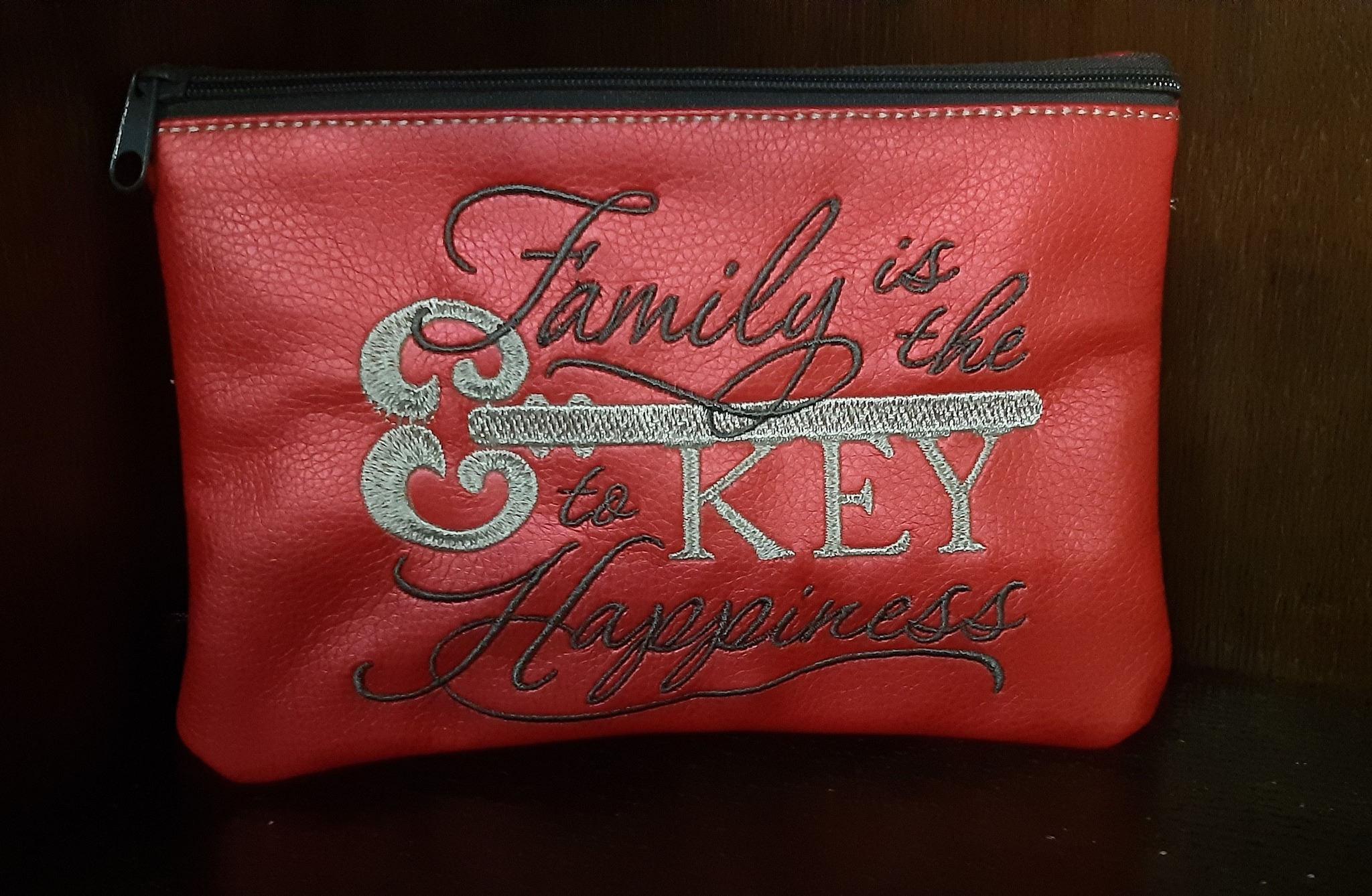 Family Is the Key to Happiness Embroidery Design – A Symbol