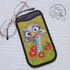 Funny Ostrich Embroidery Design – A Quirky and Playful Stitc