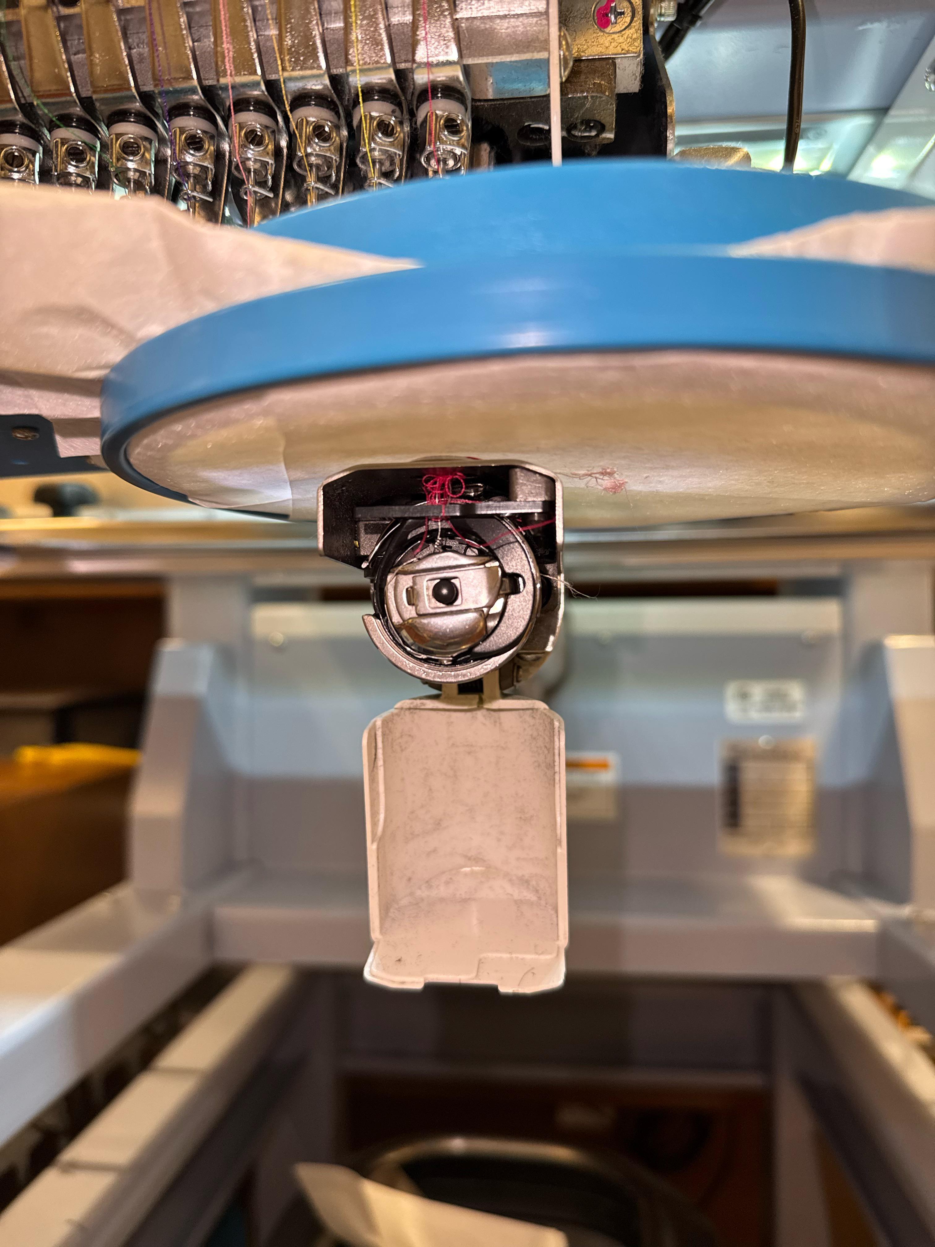 Barudan embroidery machine Not Catching Bobbin