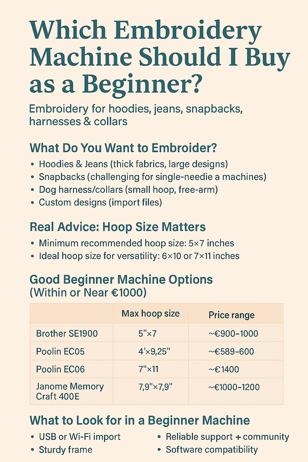 Which embroidery machine should i buy