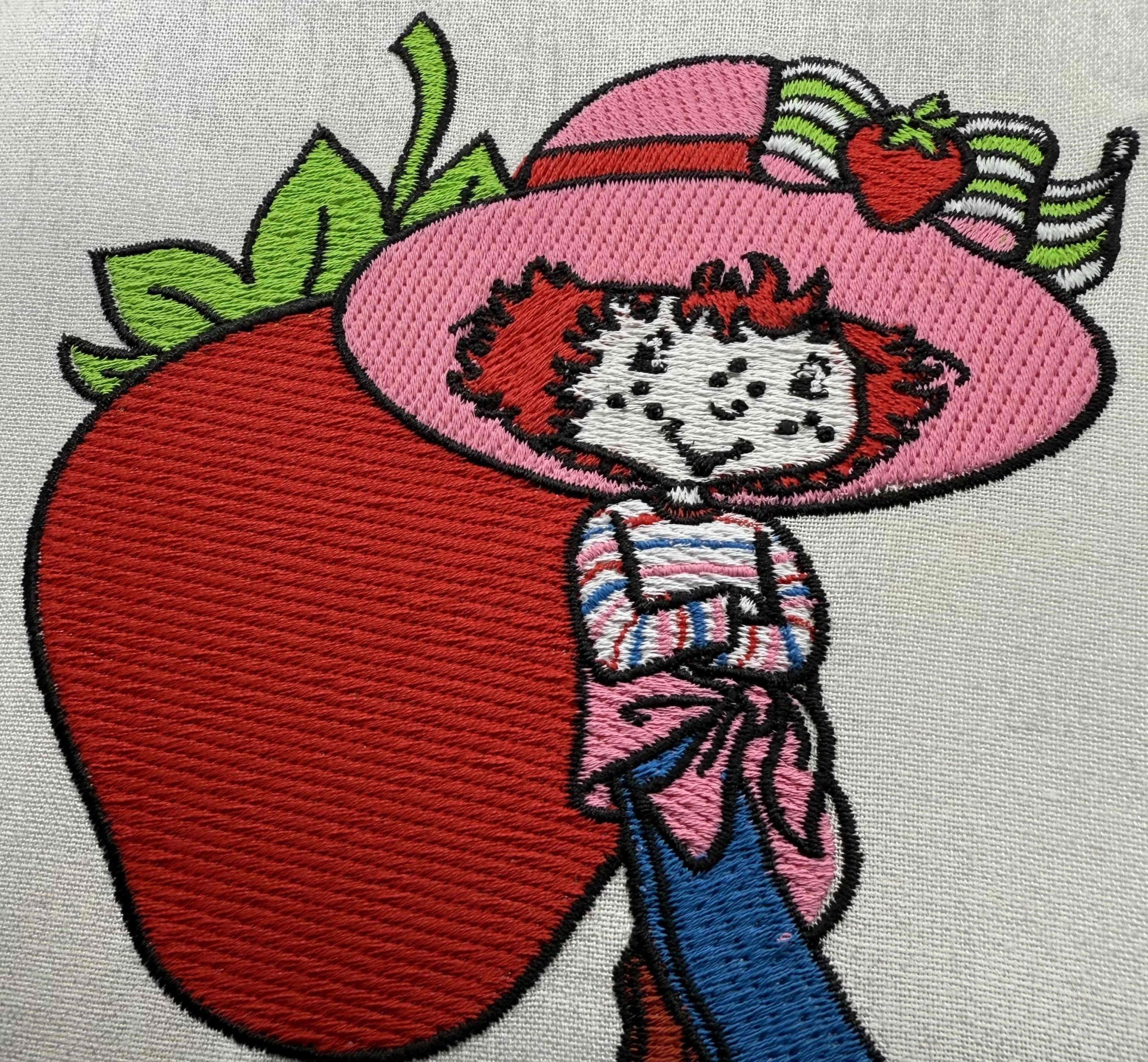 Sweet Nostalgia: Strawberry Shortcake Embroidery design