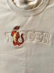 Shirt with Tigger and Athletic Sport Embroidery Design