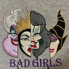 Villains Unite: Bad Girls Have More Fun Embroidery Design