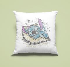 Stitch Sleeping on a Pillow Embroidery Cushion