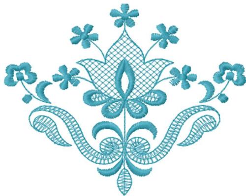 Tulip and flowers free machine embroidery design
