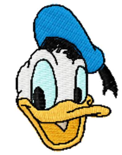 Donald duck face free embroidery design