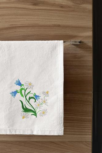 Bells and daisies free embroidery design