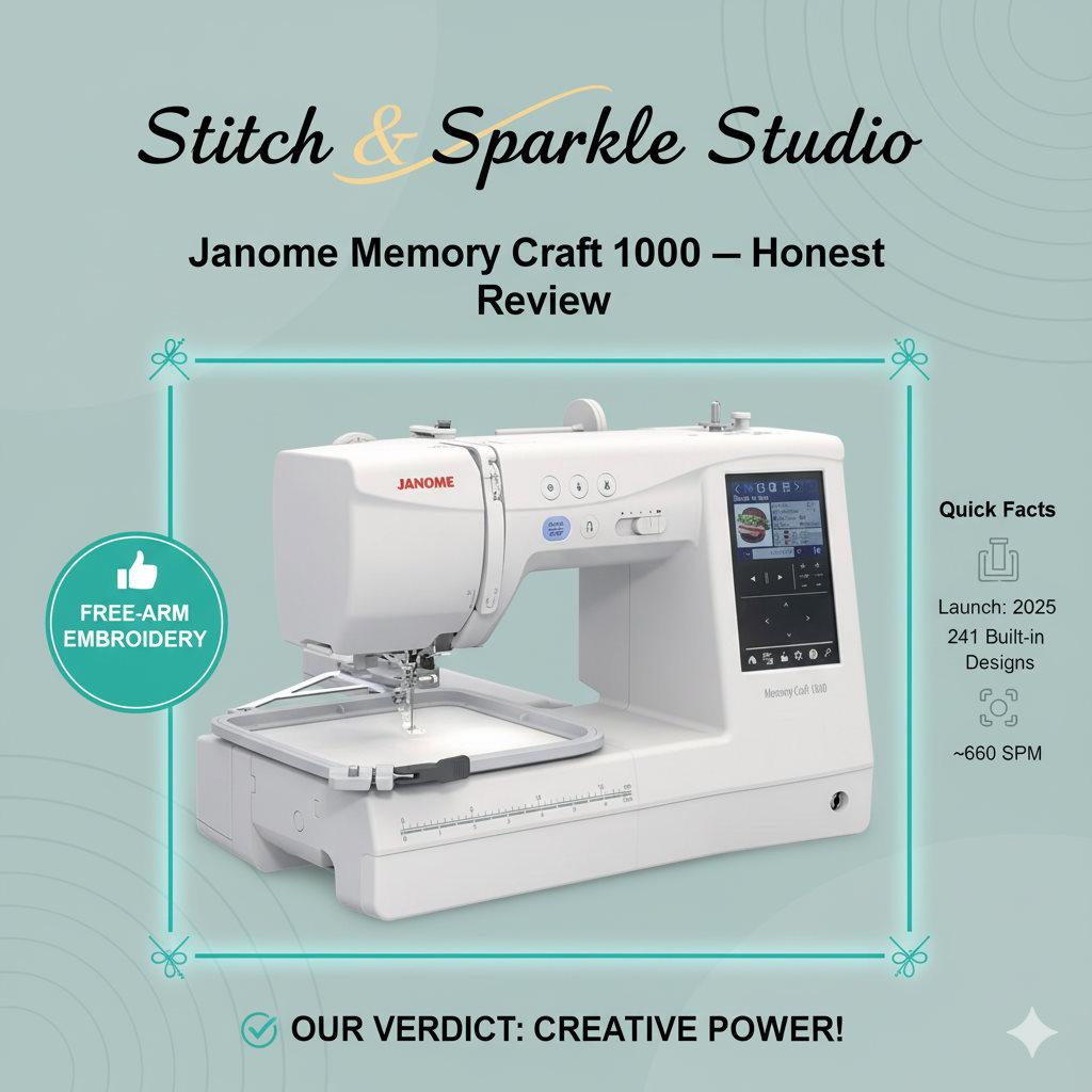 Janome MC 1000 Review (2025): Pros, Cons & Honest Verdict 🧵