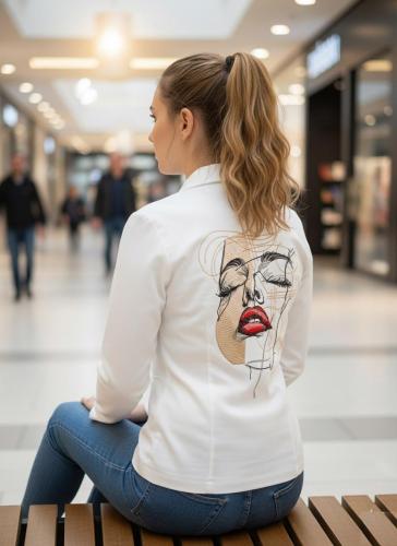 Girl in love free embroidery design
