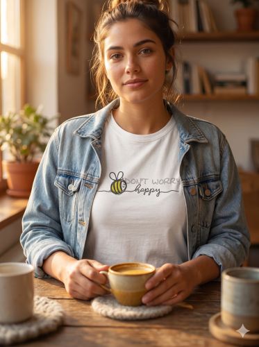 Don't worry bee happy free embroidery design